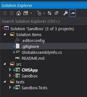 Mutiple solution folders in Visual Studio containing projects and miscellaneous files