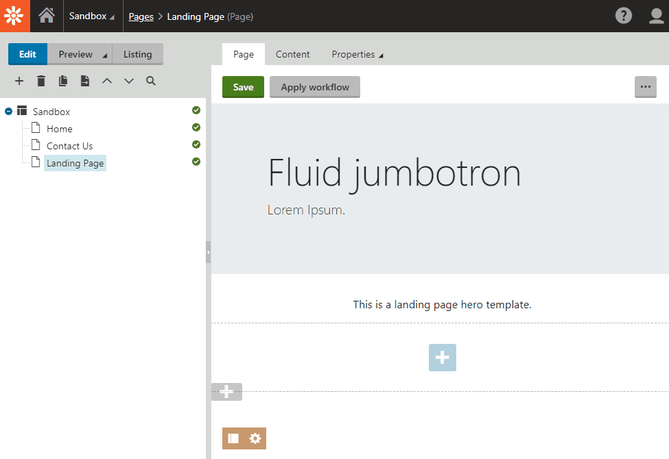 Toggling a Page Template’s property on and off