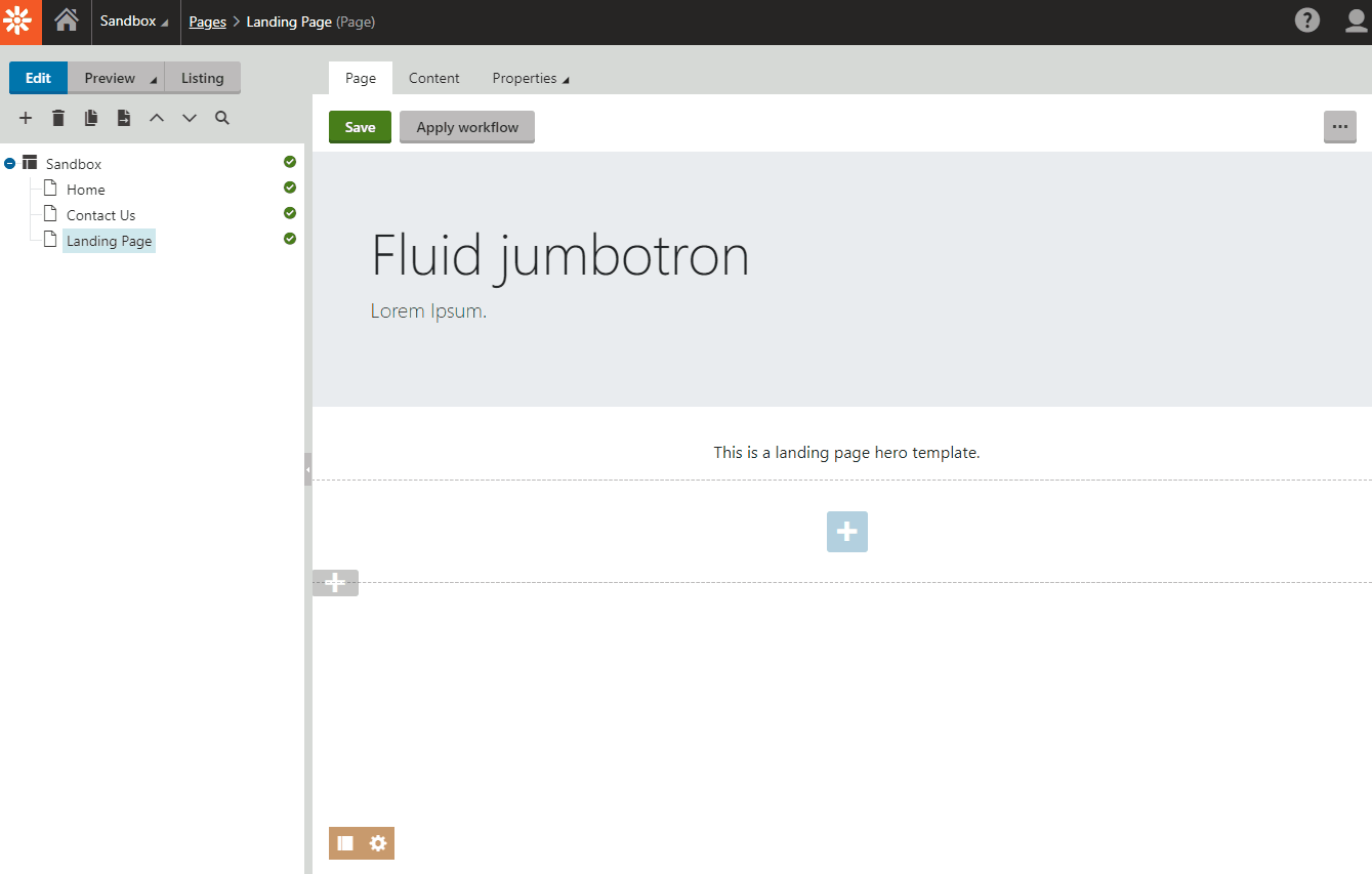 Creating a new Custom Page Template and toggling between the default Templates and the custom one