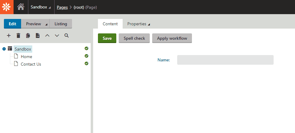 Creating a new page in Kentico using Page Templates