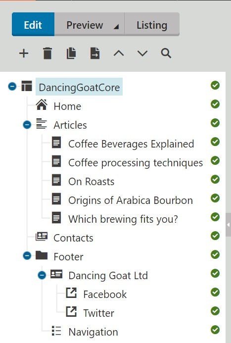 Xperience Content Tree structure