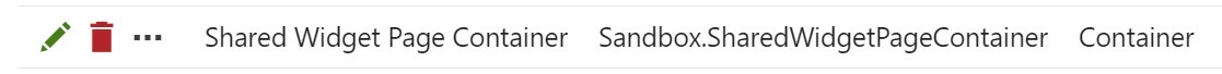 Container Page Type listed in the CMS