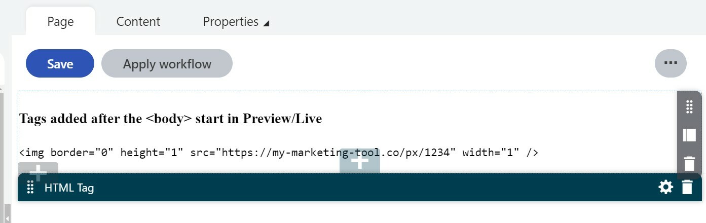 Descriptive rendering of Widget content in the Page Builder